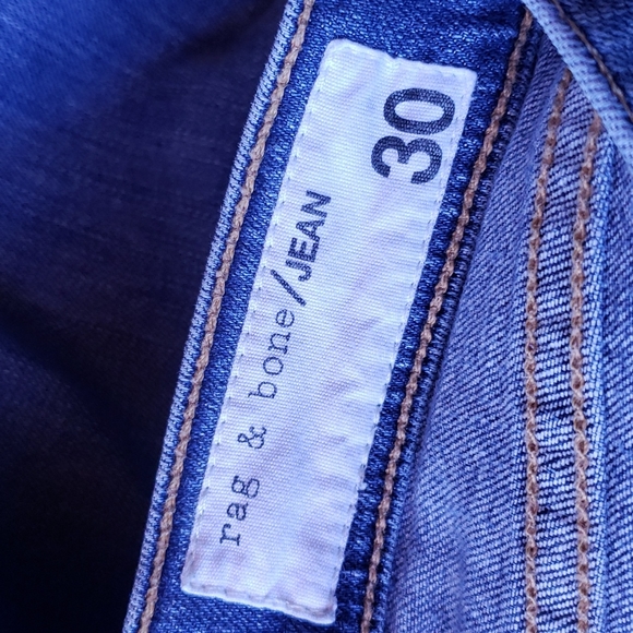 RAG & BONE 10" DRE High Waisted Slim Boyfriend Ripped Jeans sz 30 Women's - Picture 9 of 12